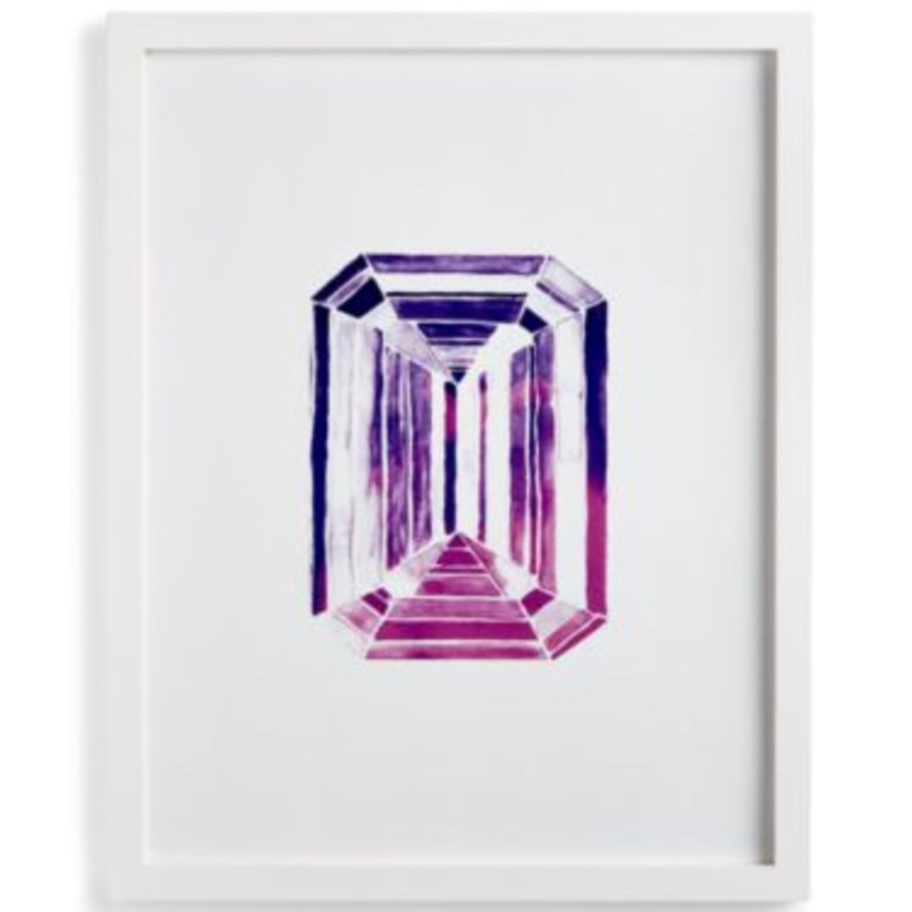Twelve NYC Celebrate Shop Framed Gem- Amethyst